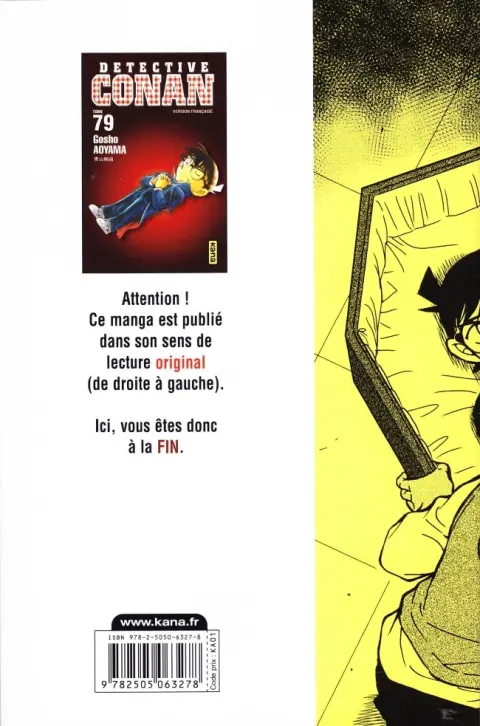 Verso de l'album Détective Conan Tome 79