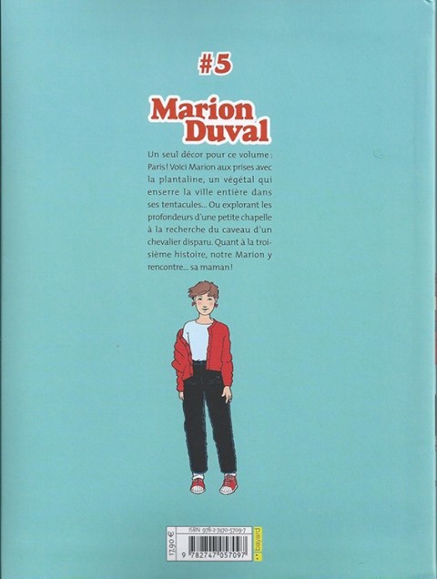 Verso de l'album Marion Duval #5 Alerte à la Plantaline - Chantier interdit - Enquête d'amour