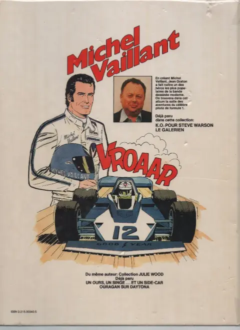 Verso de l'album Michel Vaillant Tome 36 Un pilote a disparu