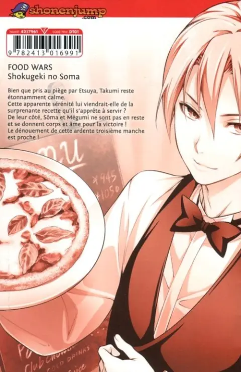 Verso de l'album Food Wars ! 28