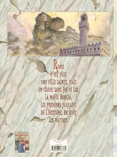 Verso de l'album Borgia Tome II Le pouvoir et l'inceste