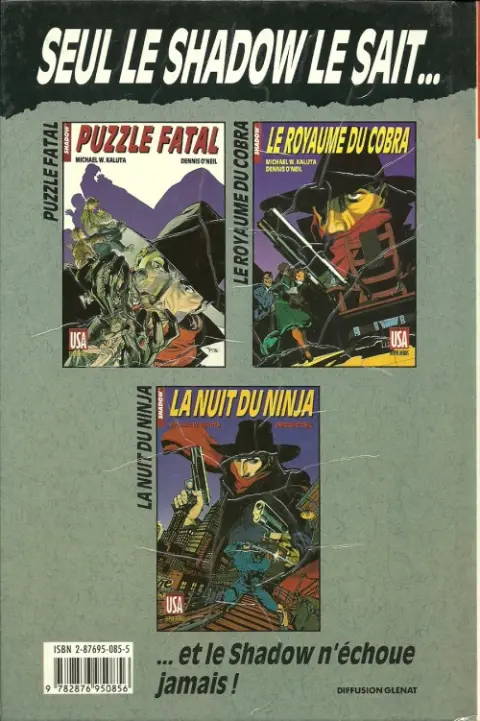 Verso de l'album Super Héros Tome 24 Shadow (2/3) : Le royaume du Cobra