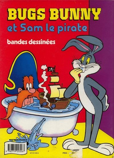 Verso de l'album Bugs Bunny Whitman-France Bugs Bunny et Sam le pirate