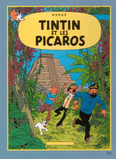 Verso de l'album Tintin Tomes 22 et 23 Vol 714 pour Sidney / Tintin et les Picaros