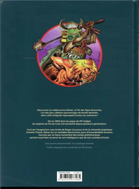Verso de l'album Rahan Fils des âges farouches Tome 16
