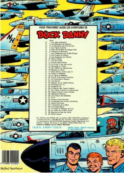 Verso de l'album Buck Danny Tome 36 Les Anges Bleus