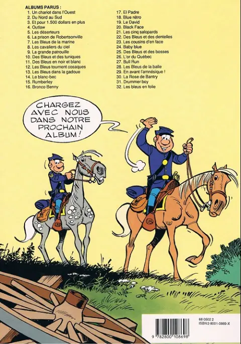 Verso de l'album Les Tuniques Bleues Tome 12 Les bleus tournent cosaques