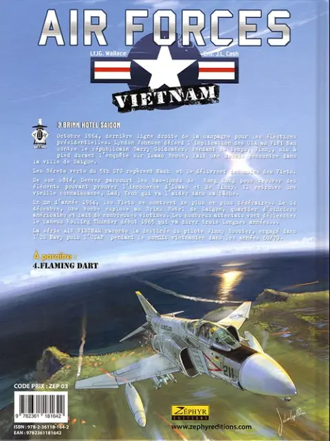 Verso de l'album Air forces - Vietnam Tome 3