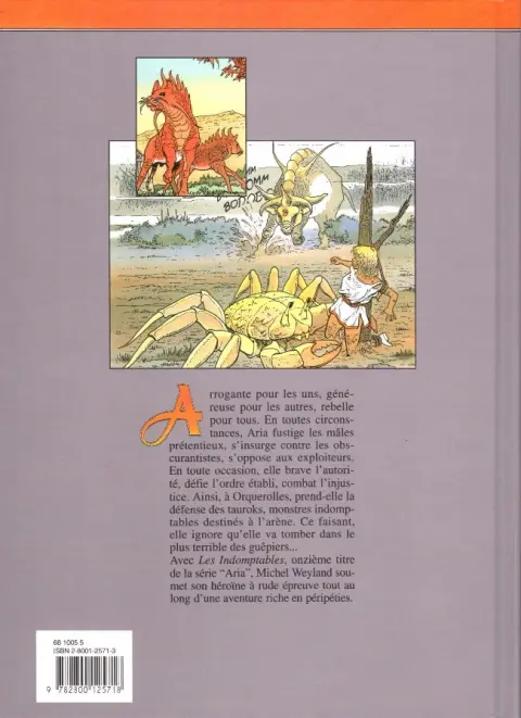 Verso de l'album Aria Tome 11 Les indomptables