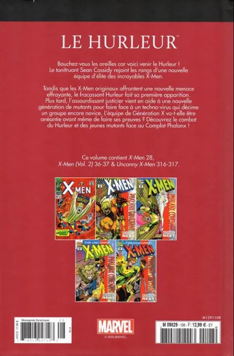Verso de l'album Le meilleur des Super-Héros Marvel Tome 108 Le hurleur