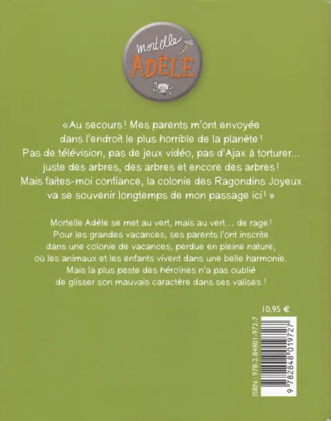 Verso de l'album Mortelle Adèle Tome 7 Pas de pitié pour les nazebroques !