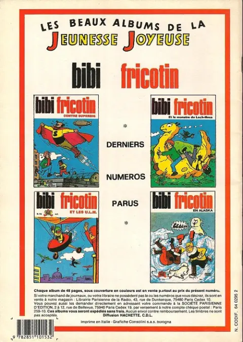 Verso de l'album Les Pieds Nickelés Tome 86 Les pieds nickelés dans le harem