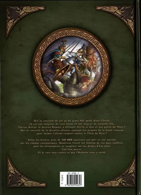 Verso de l'album Le Chant des Elfes Tome 3 Les Champs catalauniques