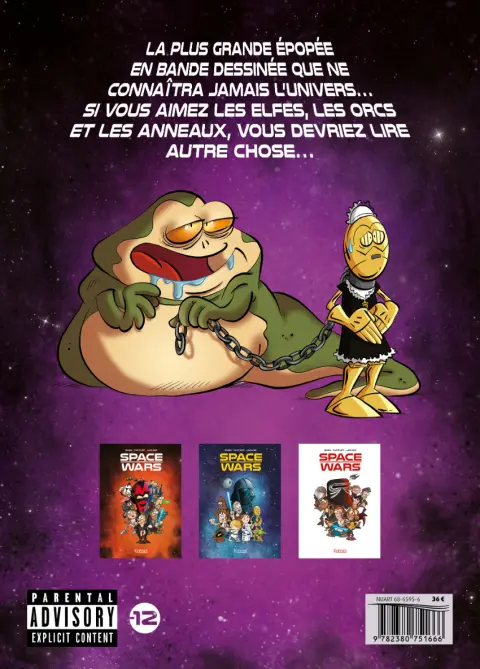 Verso de l'album Space Wars L'Intégrale