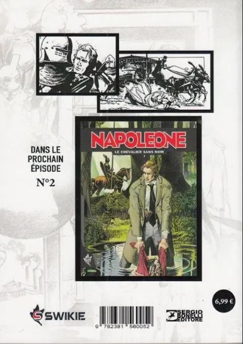 Verso de l'album Napoleone N° 1 L'oeil de verre
