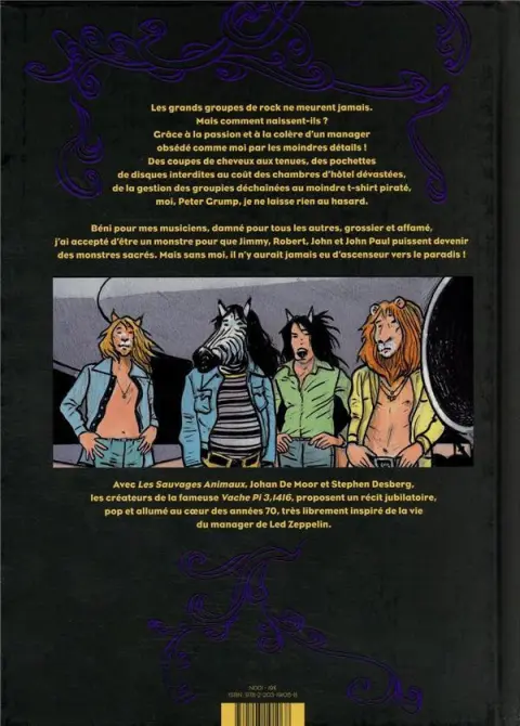 Verso de l'album Les sauvages animaux