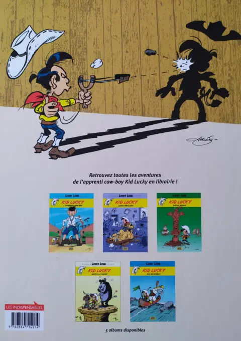 Verso de l'album Kid Lucky Tome 4 Suivez la flèche