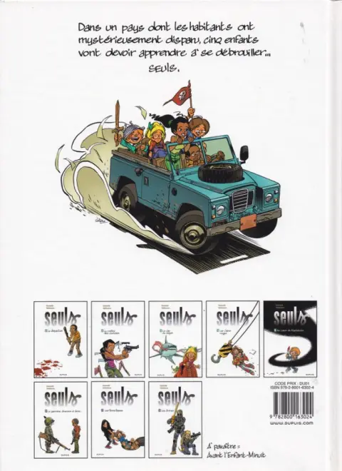Verso de l'album Seuls Tome 1 La disparition