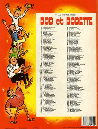 Verso de l'album Bob et Bobette Tome 212 La perle du lotus