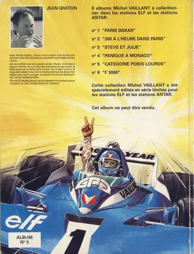 Verso de l'album Michel Vaillant Tome 49 Catégorie poids lourds