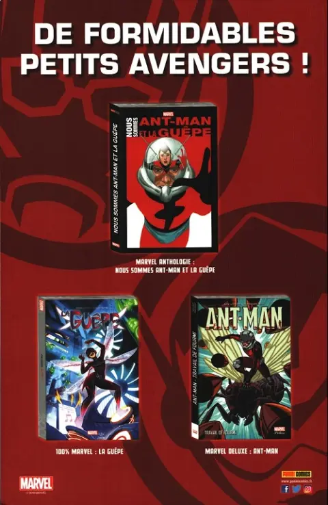 Verso de l'album Ant-Man et La Guêpe