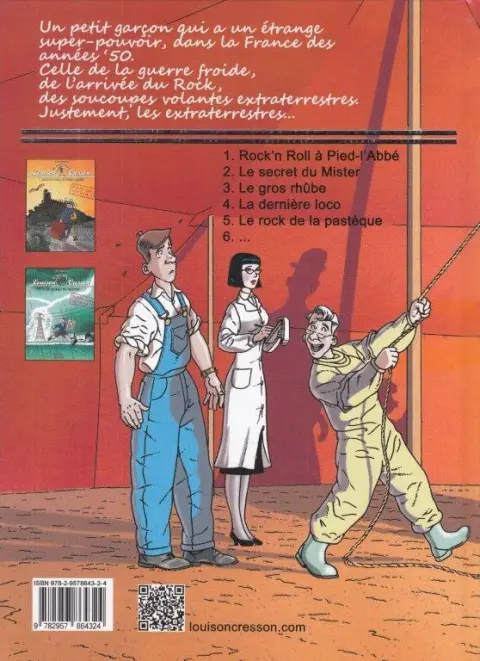 Verso de l'album Les tribulations de Louison Cresson 3 Le gros rhûbe