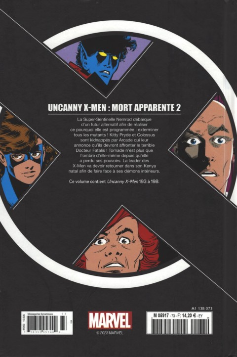 Verso de l'album X-Men - La Collection Mutante Tome 73 Mort apparente 2