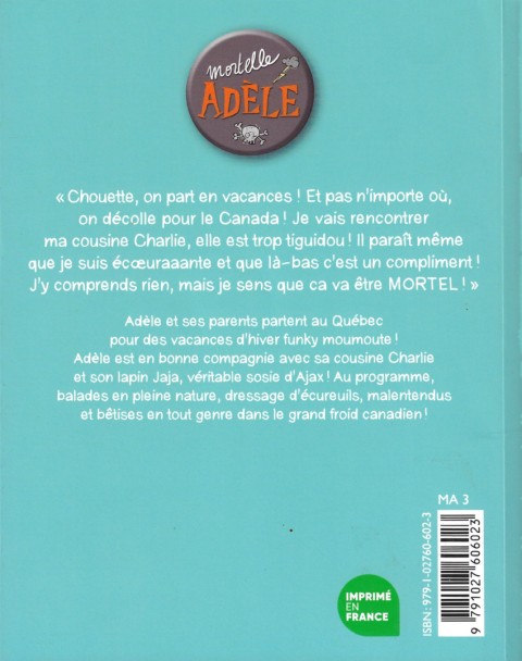 Verso de l'album Mortelle Adèle Tome 15 Funky moumoute