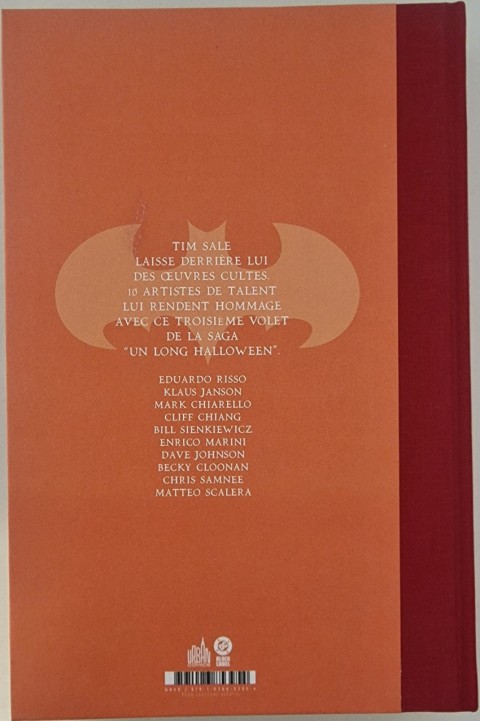 Verso de l'album Batman - Le dernier Halloween