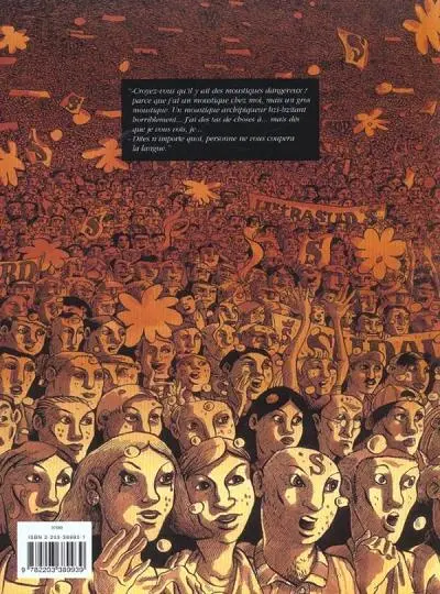 Verso de l'album CQFD Tome 1 Or, c'était la nuit