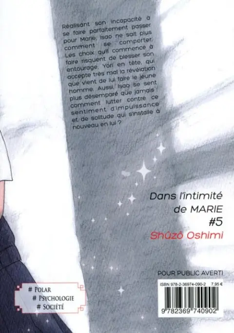 Verso de l'album Dans l'intimité de Marie 5