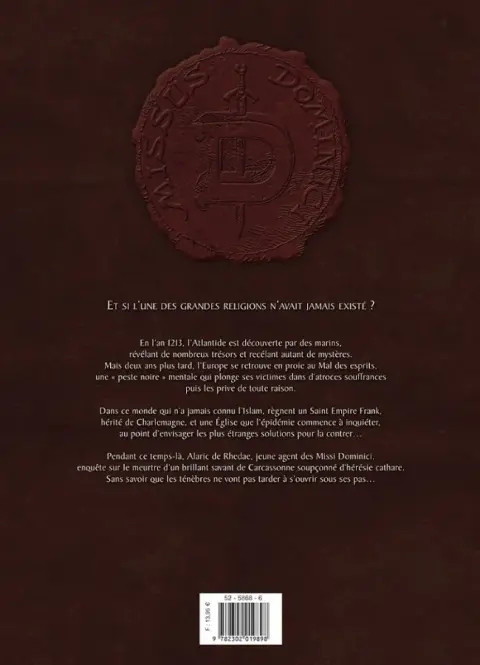 Verso de l'album Démon Tome 1 Le Mal des esprits