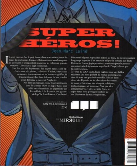 Verso de l'album La Bibliothèque des miroirs - BD Tome 5 Super-héros ! la puissance des masques