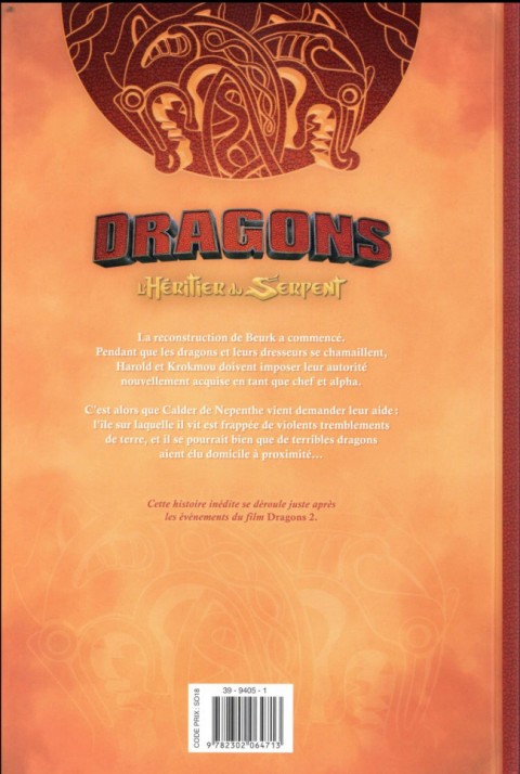 Verso de l'album Dragons Tome 6 Dragons l'héritier du serpent