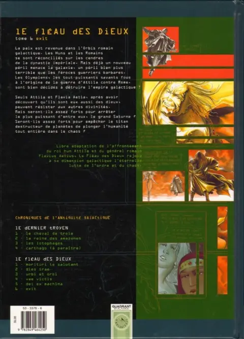 Verso de l'album Le Fléau des dieux Tome 6 Exit