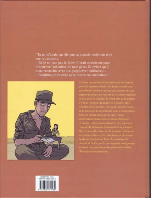 Verso de l'album Les Guerres silencieuses
