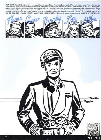 Verso de l'album Johnny Hazard Tome 5 Objectif danger