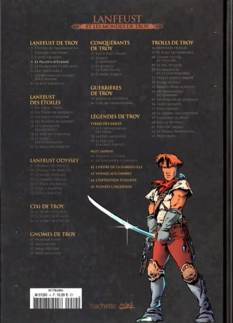 Verso de l'album Lanfeust et les mondes de Troy Tome 4 Lanfeust de Troy - Le paladin d'Eckmül