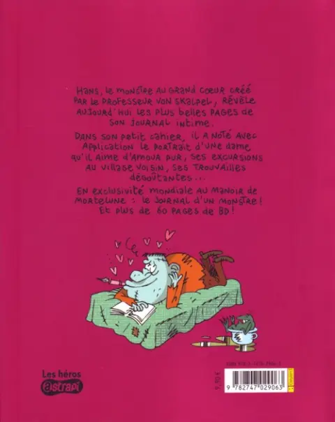 Verso de l'album Maudit manoir Tome 2 Journal d'un monstre