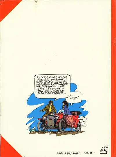 Verso de l'album Nicéphore Vaucanson Tome 2 L'ombre du scarabée