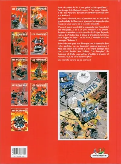 Verso de l'album Les Pompiers Tome 9 Feu à volonté !