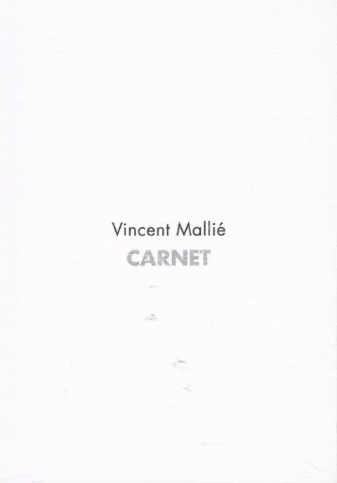 Couverture de l'album Vincent Mallié - Carnet