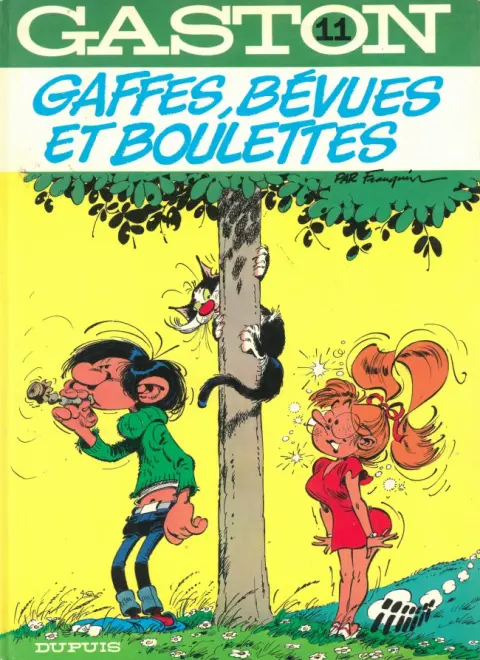 Couverture de l'album Gaston Tome 11 Gaffes, bévues et boulettes