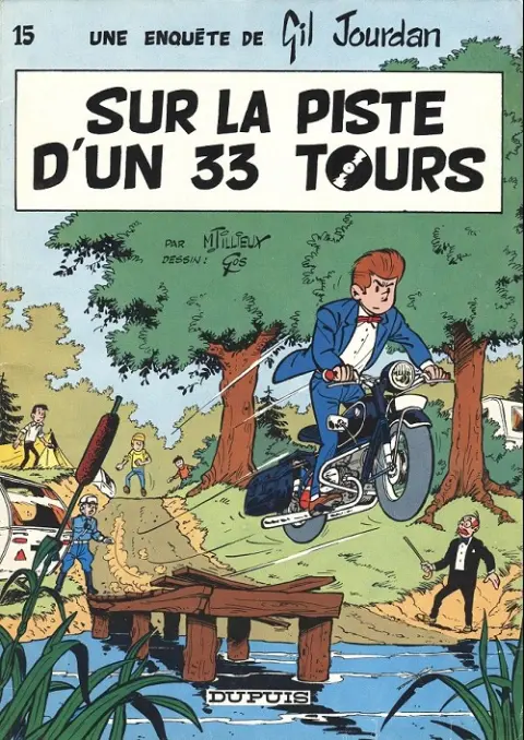 Couverture de l'album Gil Jourdan Tome 15 Sur la piste d'un 33 tours