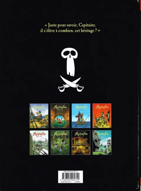 Verso de l'album Ratafia Tome 8 Les Têtes de Vô