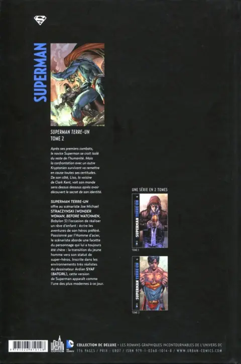 Verso de l'album Superman - Terre-Un Tome 2