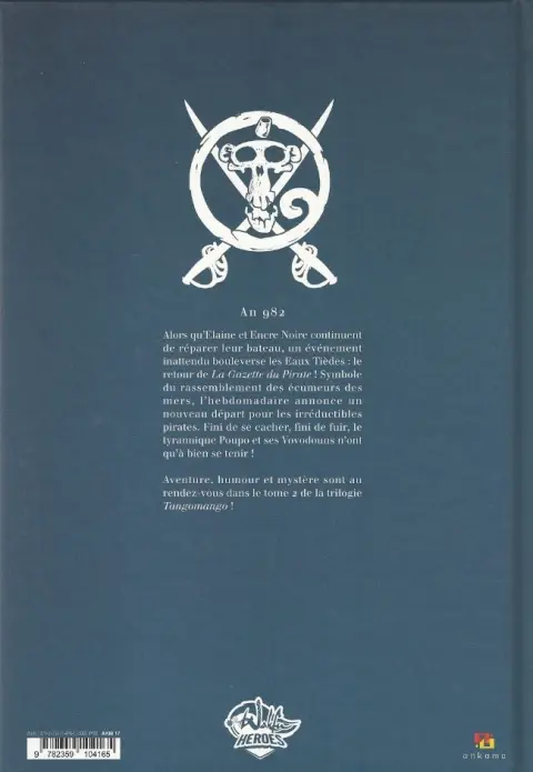 Verso de l'album Tangomango Tome 2 La Gazette du pirate