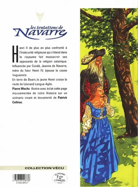 Verso de l'album Les Tentations de Navarre Tome 2 Le Roi Lion