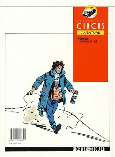 Verso de l'album Terminus Crusoé