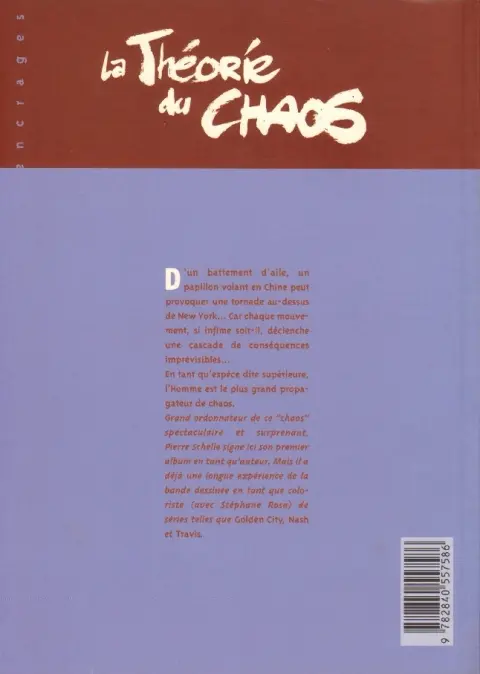 Verso de l'album La Théorie du Chaos